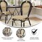 Flash Furniture Cannes Thonet French Bistro Stacking Chair, Natural PE Cane Rattan and Black Aluminum Frame SDA-AD642110-1-NAT-BK-GG - alternate 3
